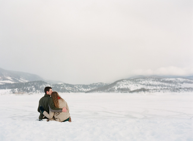 snowy mountain engagement